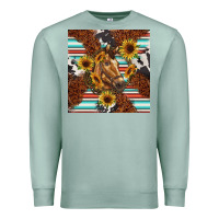 Seafoam western horse Premium Sweatshirt - BarkalooDesign