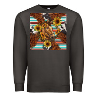 Smoke western horse Premium Sweatshirt - BarkalooDesign