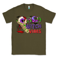 Army Green Bad witch vibes Classic Tee - NancyCooperArtShop