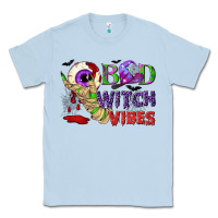 Dusty Blue Bad witch vibes Classic Tee - NancyCooperArtShop