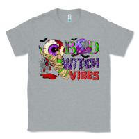 Heather Grey Bad witch vibes Classic Tee - NancyCooperArtShop