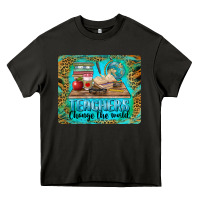 Asphalt teachers change the world mousepad Heavy Core Tee - BarkalooDesign