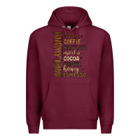 Burgundy melanin shades of brown Premium Hoodie - LillyAllenDesigns