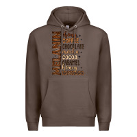 Coffee melanin shades of brown Premium Hoodie - LillyAllenDesigns