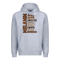 Heather Grey melanin shades of brown Premium Hoodie - LillyAllenDesigns