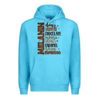 Ocean Blue melanin shades of brown Premium Hoodie - LillyAllenDesigns