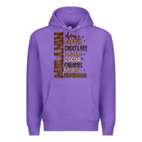 Purple melanin shades of brown Premium Hoodie - LillyAllenDesigns