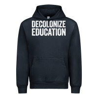 Navy Decolonize Education History Teacher Educator Gift Urban Hoodie - trangStudio