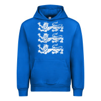 Cobalt Retro Three England Lions Vintage Souvenir Urban Hoodie - trangStudio