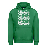 Emerald Retro Three England Lions Vintage Souvenir Urban Hoodie - trangStudio
