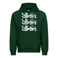 Forest Green Retro Three England Lions Vintage Souvenir Urban Hoodie - trangStudio