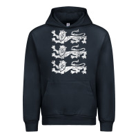 Navy Retro Three England Lions Vintage Souvenir Urban Hoodie - trangStudio