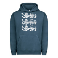 Pigment Midnight Navy Retro Three England Lions Vintage Souvenir Urban Hoodie - trangStudio