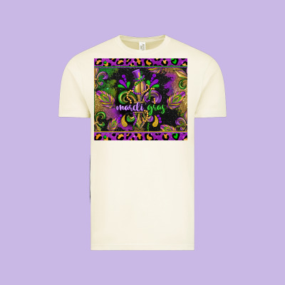 Mardi Gras Fleur De Lis Vintage Tee Designed By Cowgirlartshop