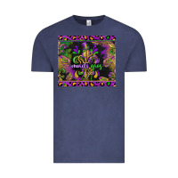Vintage Denim mardi gras fleur de lis Vintage Tee - CowGirlArtShop