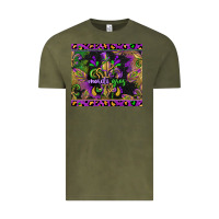 Vintage Olive mardi gras fleur de lis Vintage Tee - CowGirlArtShop