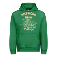Emerald Retro Vintage American Motorcycle Indian for Old Biker Urban Hoodie - trangStudio