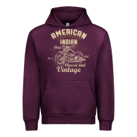 Mauve Wine Retro Vintage American Motorcycle Indian for Old Biker Urban Hoodie - trangStudio
