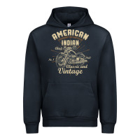 Navy Retro Vintage American Motorcycle Indian for Old Biker Urban Hoodie - trangStudio