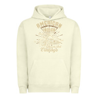 Pigment Pistachio Retro Vintage American Motorcycle Indian for Old Biker Urban Hoodie - trangStudio