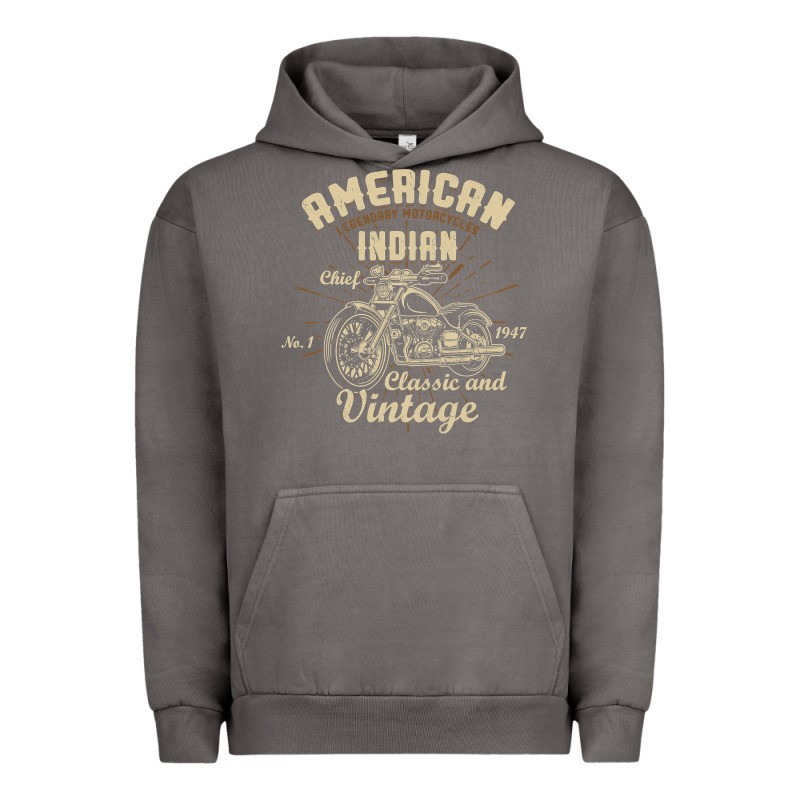 Retro Vintage American Motorcycle Indian For Old Biker Urban Hoodie by trangStudio | Teevron