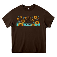 Chocolate Brown western mama messy bun Heavy Core Tee - Jasminsmagicworld