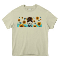 Mossy western mama messy bun Heavy Core Tee - Jasminsmagicworld