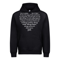 Black Love is patient Love is Kind 1 Corinthians 1348 Urban Hoodie - trangStudio