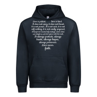 Navy Love is patient Love is Kind 1 Corinthians 1348 Urban Hoodie - trangStudio