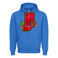True Royal indiana watermelon Zipper Hoodie - RacoonDesign