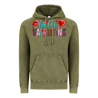 Vintage Olive Hello Valentine Vintage Hoodie - HowdyJamesFarm