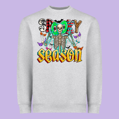 Spooky Season Heavyweight Sweatshirt Designed By Cowhidedigitalart