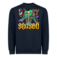 Navy Spooky Season Heavyweight Sweatshirt - CowhideDigitalArt