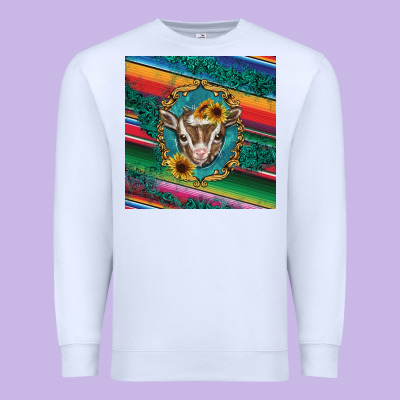 Western Baby Goat Premium Sweatshirt Designed By Barkaloodesign