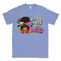 Colony Blue 70's made 80's raised afro messy bun Classic Tee - texasbilliewilder