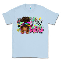 70's Made 80's Raised Afro Messy Bun Classic Tee | Teevron