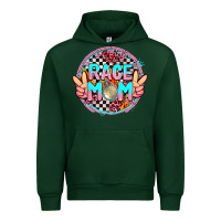 Forest Green race mom with leopard and peace hand Urban Hoodie - AdoDesignShop