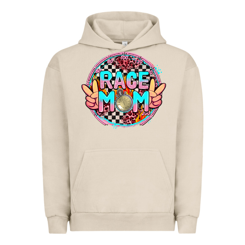 Race Mom With Leopard And Peace Hand Urban Hoodie by AdoDesignShop | Teevron