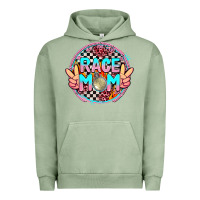 Pigment Oil Green race mom with leopard and peace hand Urban Hoodie - AdoDesignShop