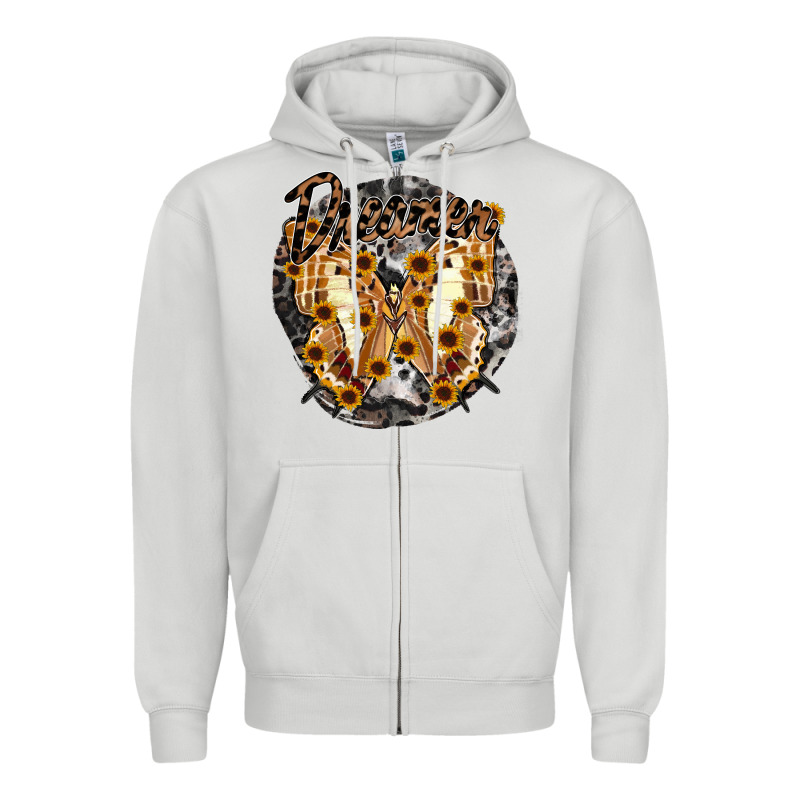Dreamer Butterfly Zipper Hoodie by RacoonDesign | Teevron