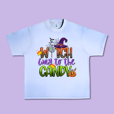 Witch Way To The Candy Urban Heavy Tee Designed By Cowgirlartshop