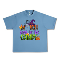 Pebble Blue witch way to the candy Urban Heavy Tee - CowGirlArtShop