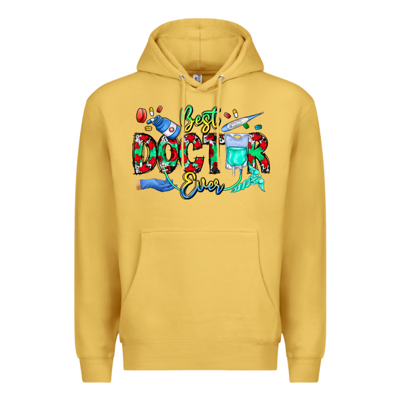 Best Doctor Ever Premium Hoodie by CowhideDigitalArt | Teevron