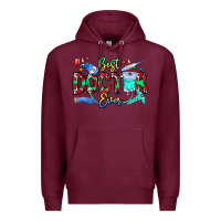 Burgundy Best Doctor Ever Premium Hoodie - CowhideDigitalArt