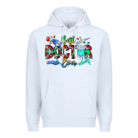 White Best Doctor Ever Premium Hoodie - CowhideDigitalArt