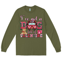 Army Green i've got a bus full of valentine Long Sleeve Tee - OliviaCreatesArt