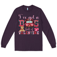 Plum i've got a bus full of valentine Long Sleeve Tee - OliviaCreatesArt