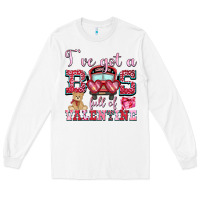 White i've got a bus full of valentine Long Sleeve Tee - OliviaCreatesArt