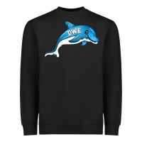 Black dolphin dwe Heavyweight Sweatshirt - CowhideDigitalArt