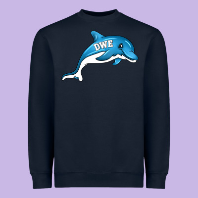 Dolphin Dwe Heavyweight Sweatshirt Designed By Cowhidedigitalart